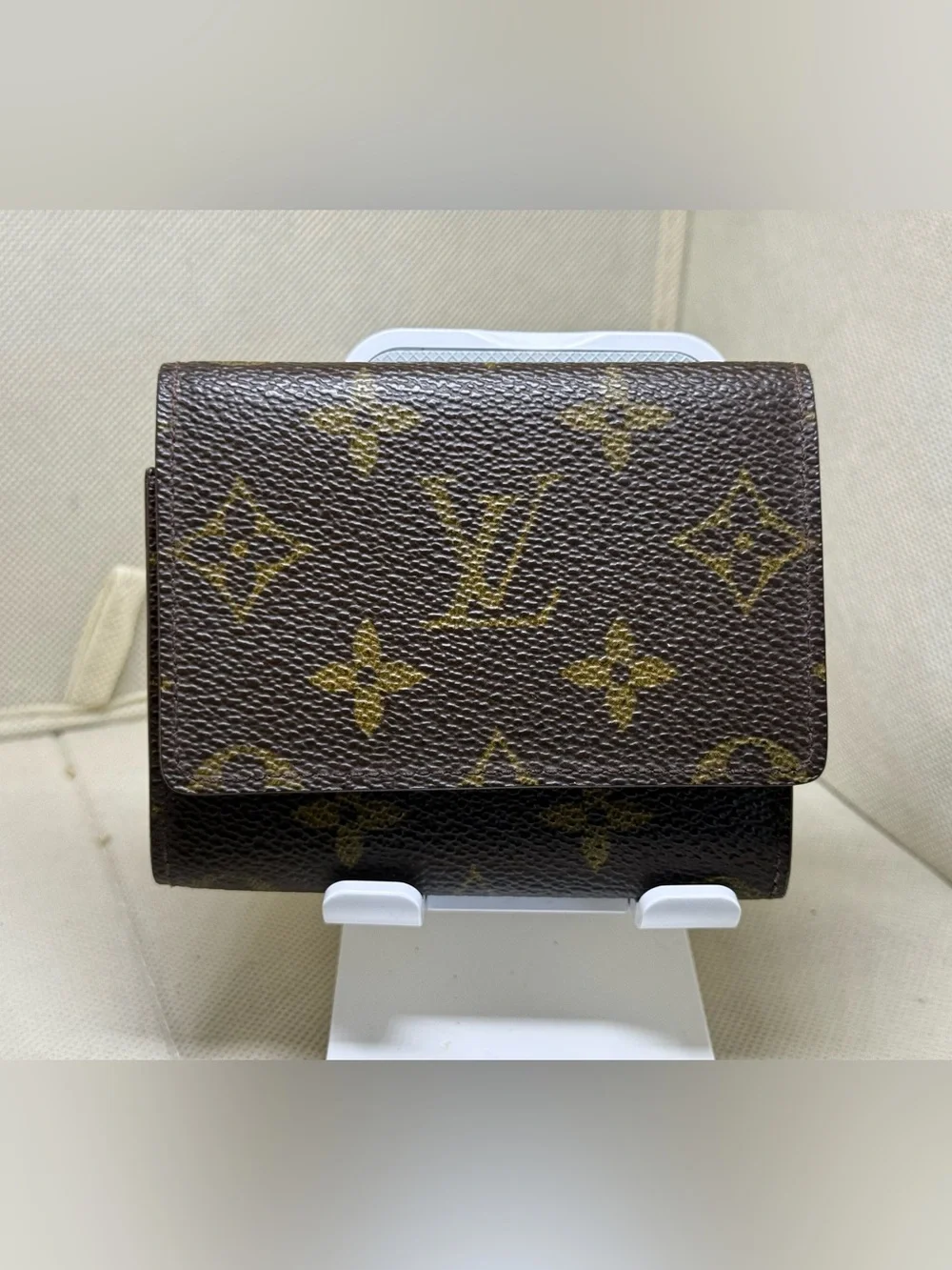 Authentic LOUIS VUITTON Monogram Enveloppe cult de Visite M62920 Card Case #...